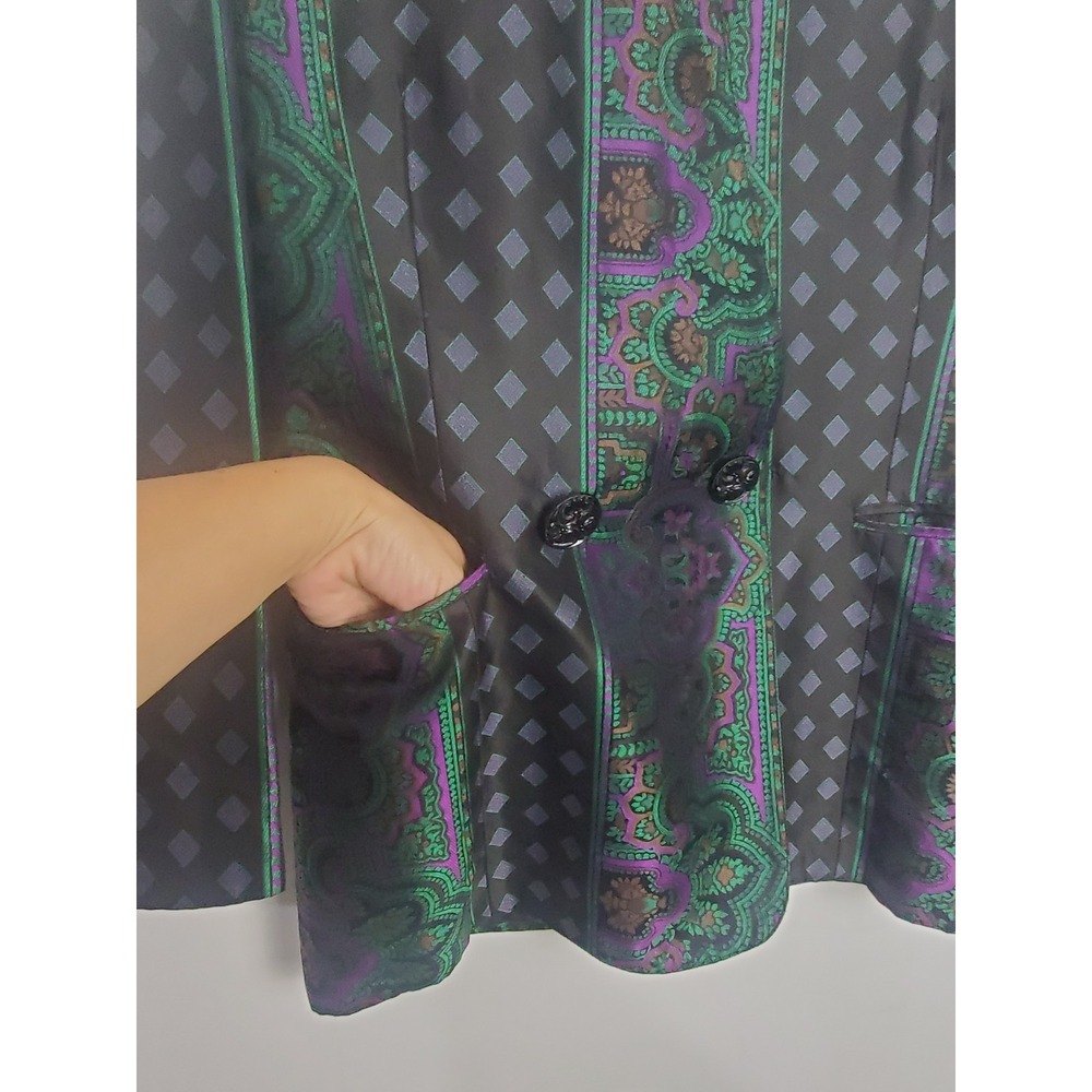 Gianfranco Ferré blazer-style jacket wit a multicolored geometric pattern Sz M/L - Picture 6 of 8